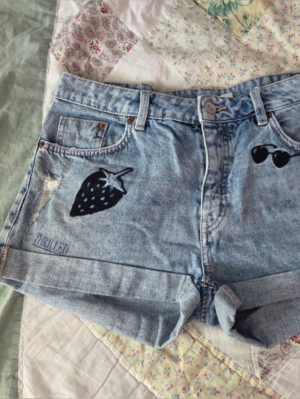 Divided Jean Shorts